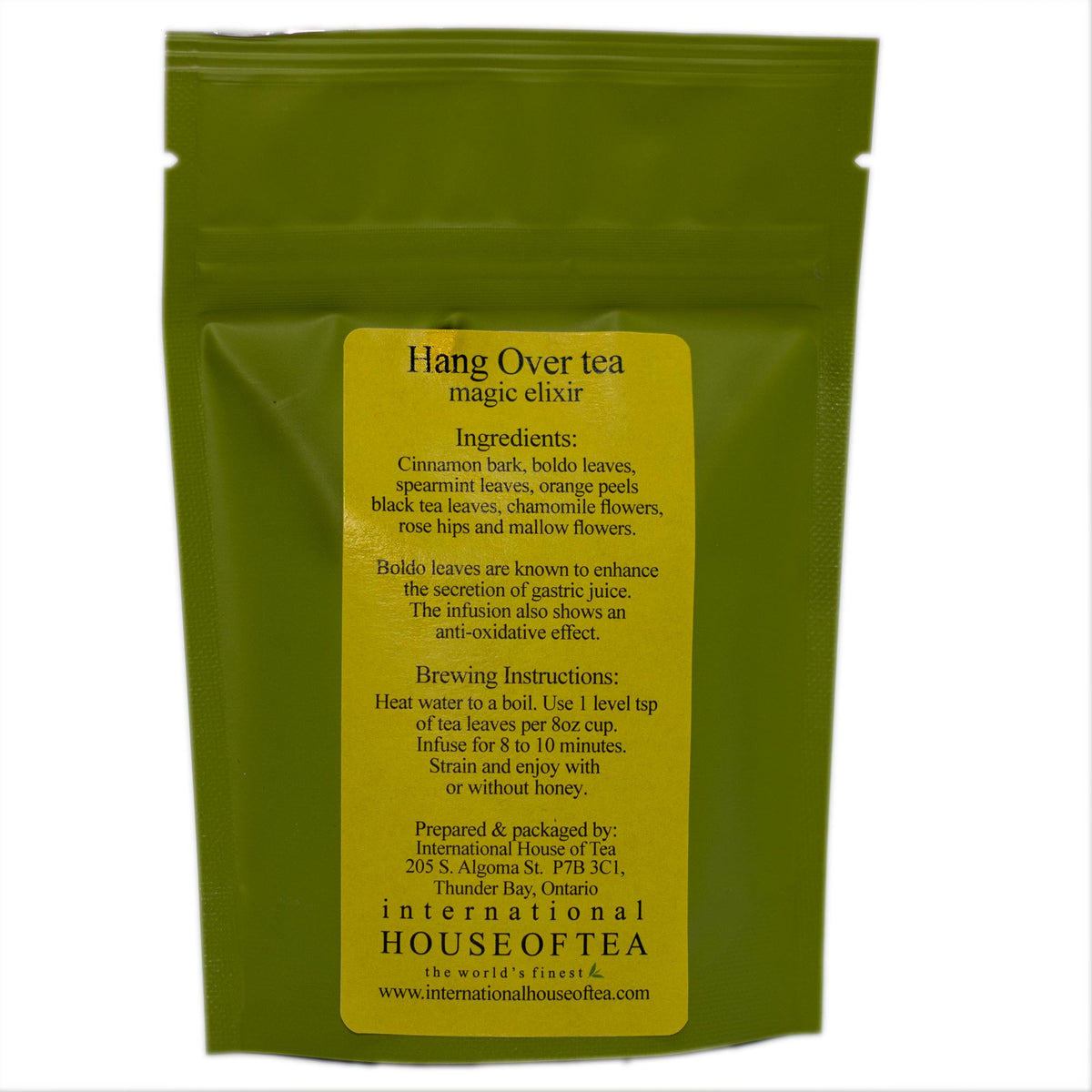 Hand Over Tea Hang Over Tea - magic elixir – International House of Tea